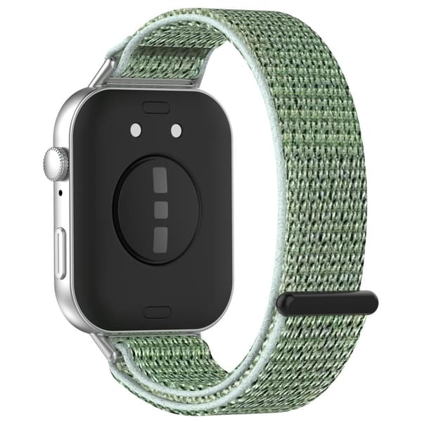Huawei Watch Fit 3 Strap Magic Tape Nylon Soft Watchband - Grønn Green