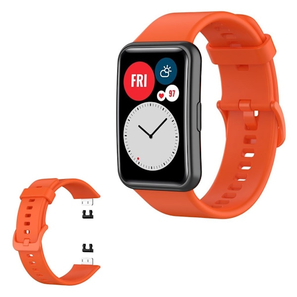 Huawei Watch Fit silikoninen kellonauha - Oranssi Orange