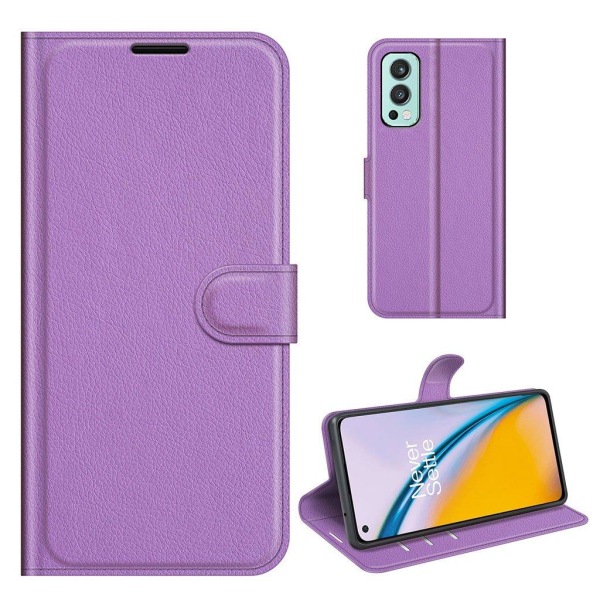 Classic OnePlus Nord 2 5G Läppäkotelo - Violetti Purple