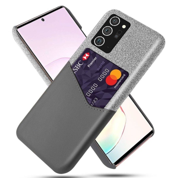 Bofink Samsung Galaxy Note 20 Card Cover - Grå Silver grey