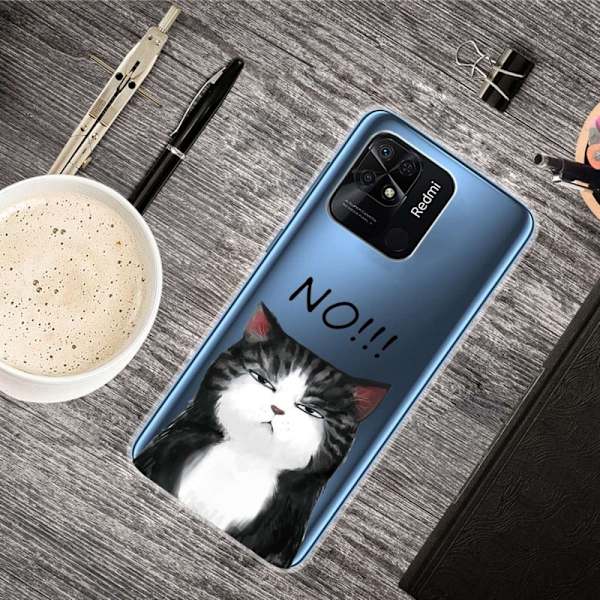 Deco Xiaomi Redmi 10C Etui - Kat Says No White