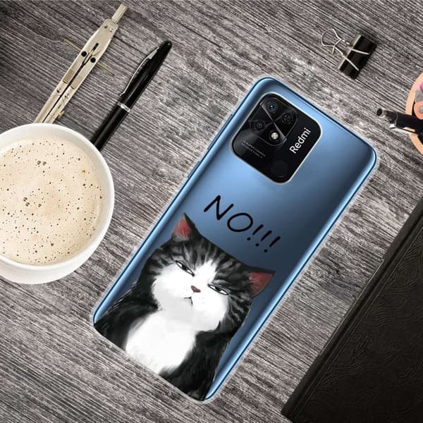 Deco Xiaomi Redmi 10C Etui - Katt Says No White
