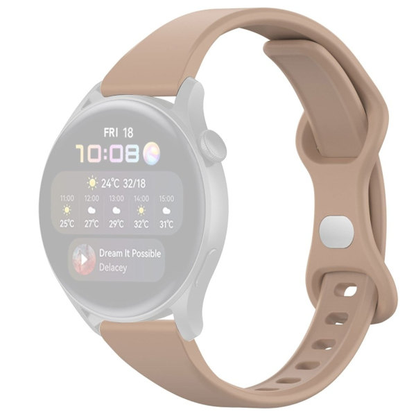 22mm silikonihihna Huawei-kelloon - Maitotee Väri Brown