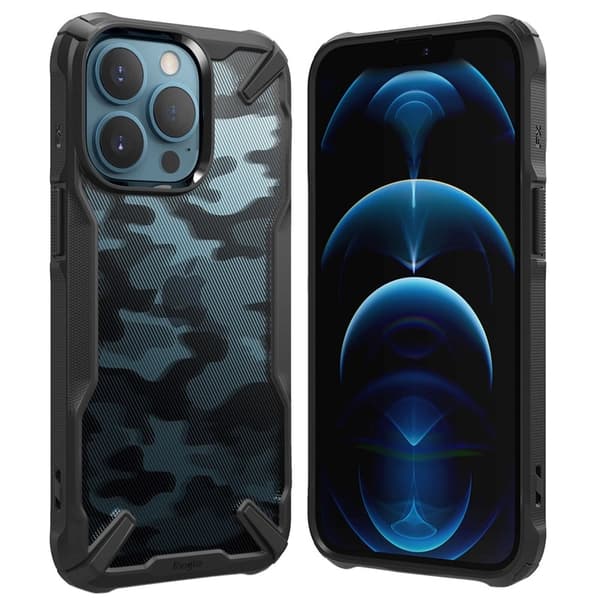 RINGKE FUSION X DESIGN - iPhone 13 Pro Max - Camo Musta Black