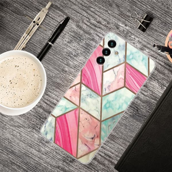 Marble Samsung Galaxy A13 5G Suojakotelo - Värikäs Marble Tile Multicolor