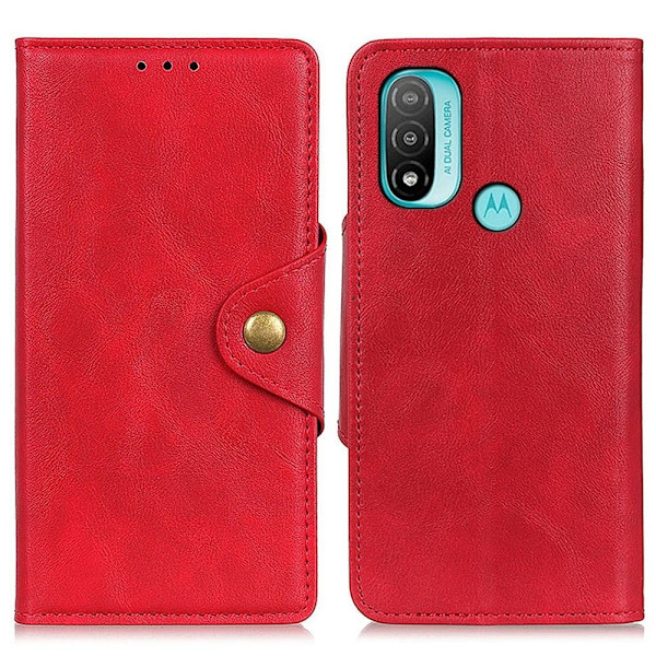 Alpha Motorola Moto E30 / E40 / E20 Flippetui - Rød Red