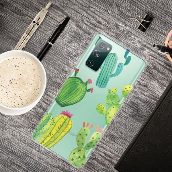 Deco Samsung Galaxy S20 FE 5G / Samsung Galaxy S20 FE skal - Kaktus Grön