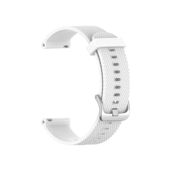 Garmin Vivoactive 4 texturerat klockarmband i silikon - Vit Vit