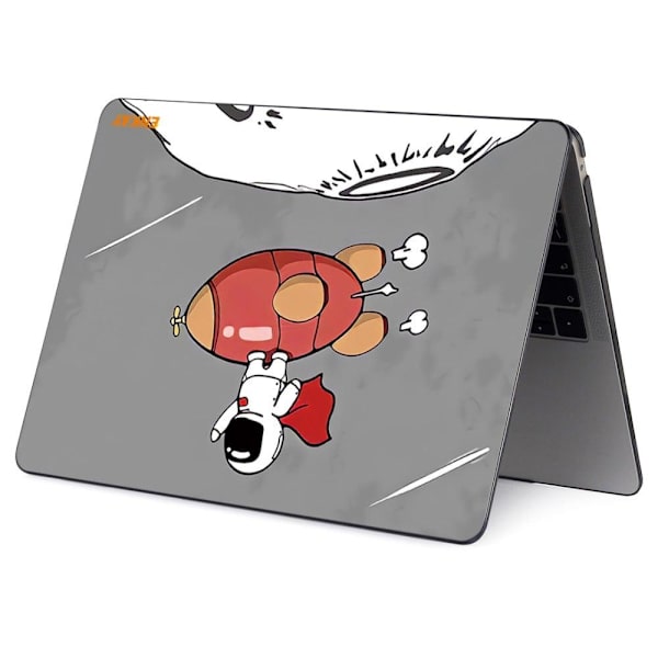 HAT PRINCE MacBook Pro 14 M1 / M1 Max (A2442, 2021) cover med rummandsmønster - Raket Red