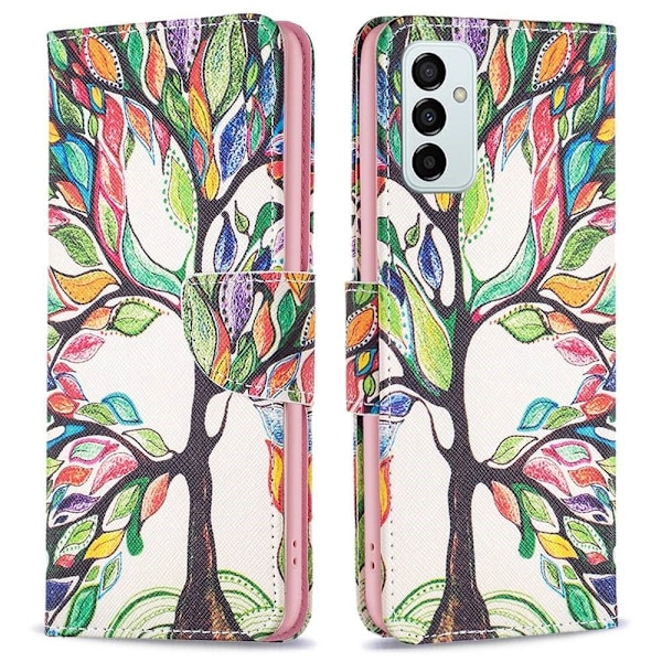 Wonderland Samsung Galaxy M23 flip kuoret - Elämän Puu Multicolor