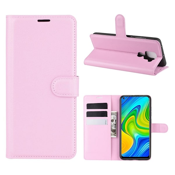 Classic Xiaomi Redmi Note 9 flip etui - Rosa Pink