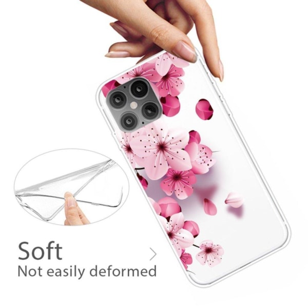 Deco iPhone 12 Pro Max skal - Rosa Blomma Rosa