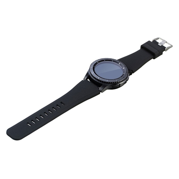 Samsung Gear S3 justerbar sport strop silikone urrem - Sort Black