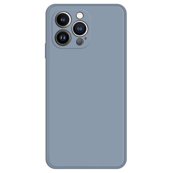 Beveled anti-drop rubberized cover for iPhone 13 Pro Max - Grey Blue