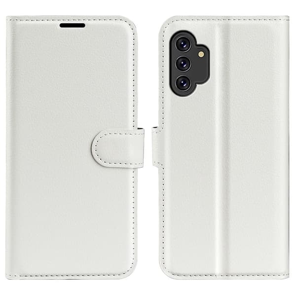 Classic Samsung Galaxy A13 4G Läppäkotelo - Valkoinen White