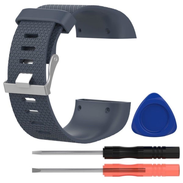 Fitbit Surge sporttinen ranneke - Harmaa koko S Silver grey