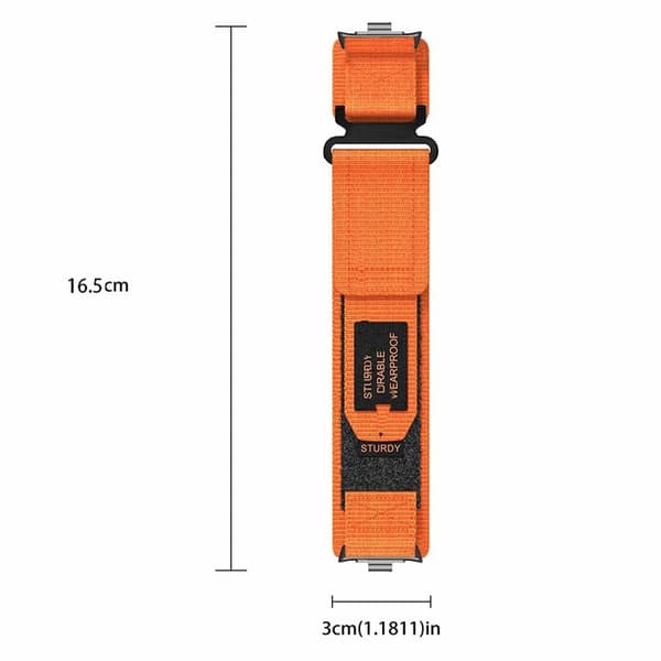 Xiaomi Smart Band 8 Pro / Redmi Watch 4 Magic Tape Nylon Strap Erstatningsklokkebånd - Grå Silver grey