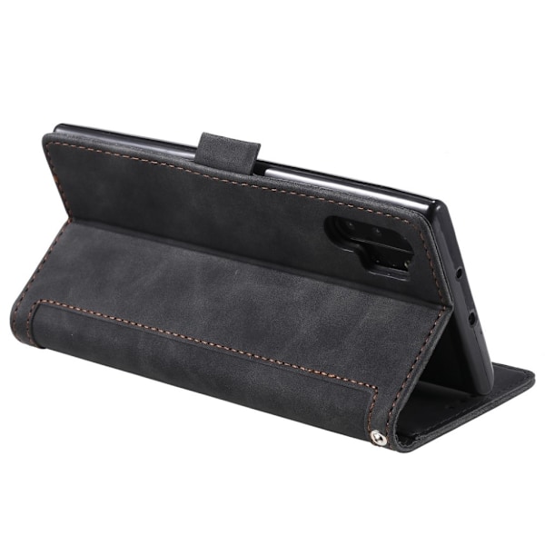 Suburbian läder Samsung Galaxy Note 10 Plus fodral - Svart Svart