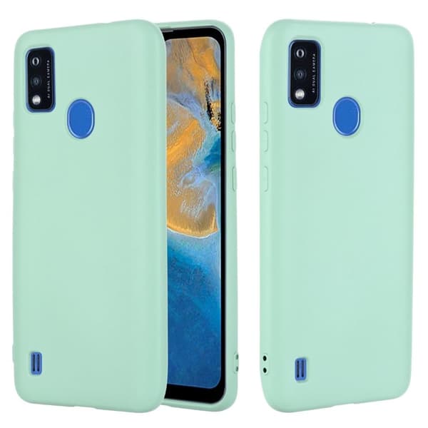 Matt flytende silikondeksel for ZTE Blade A51 - Grønn Green