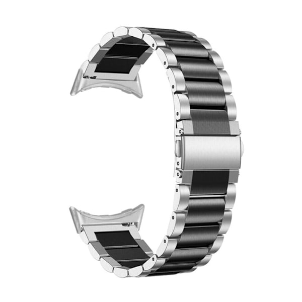 Google Pixel Watch elegant klockarmband i 316 rostfritt stål - Silver / Svart Svart