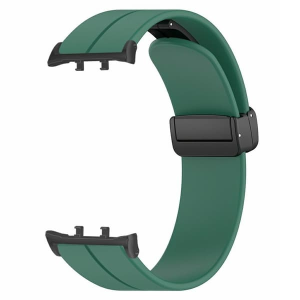 Honor Watch 5 Bands Silikone urrem med magnetisk foldelås - Militærgrøn Green