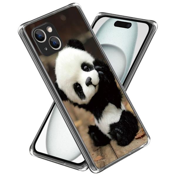 Deco iPhone 15 Plus deksel - Panda Brown