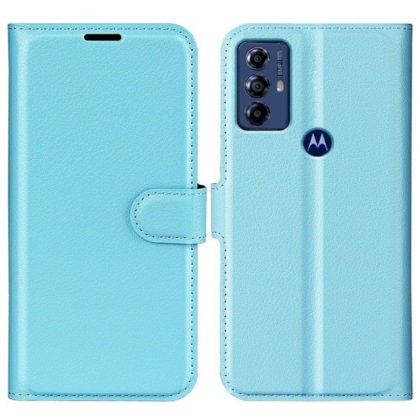 Klassisk Motorola Moto G Play (2023) Flip Etui - Blå Blue