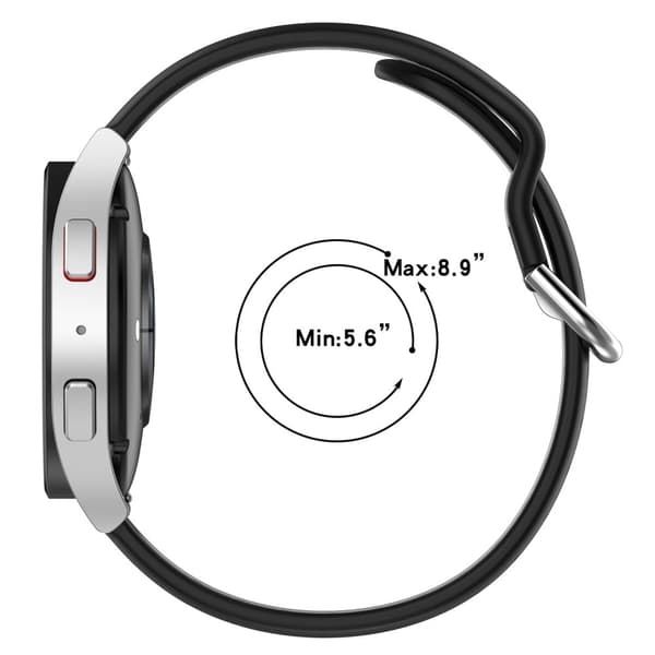 Apple Watch Ultra dobbeltfarvet silikonerem - Sort / Rød Red