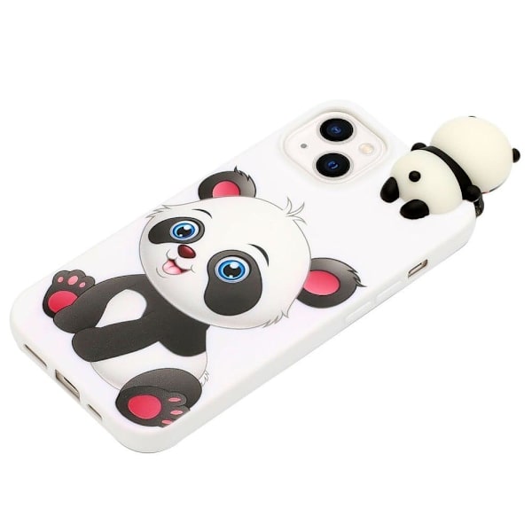 Cute 3D iPhone 14 Plus skal - Vit Vit