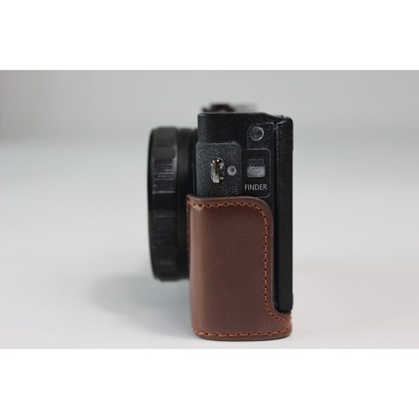 Canon PowerShot G5 X Mark II kestävä nahkakotelo - Kahvi Brown