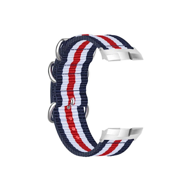 Huawei Watch GT Cyber nylon kellohihna - Sininen / Valkoinen / Punainen Multicolor