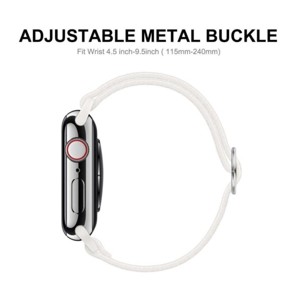 ENKAY Apple Watch 44mm elastinen kellohihna + näytönsuoja - Tummansininen Blue