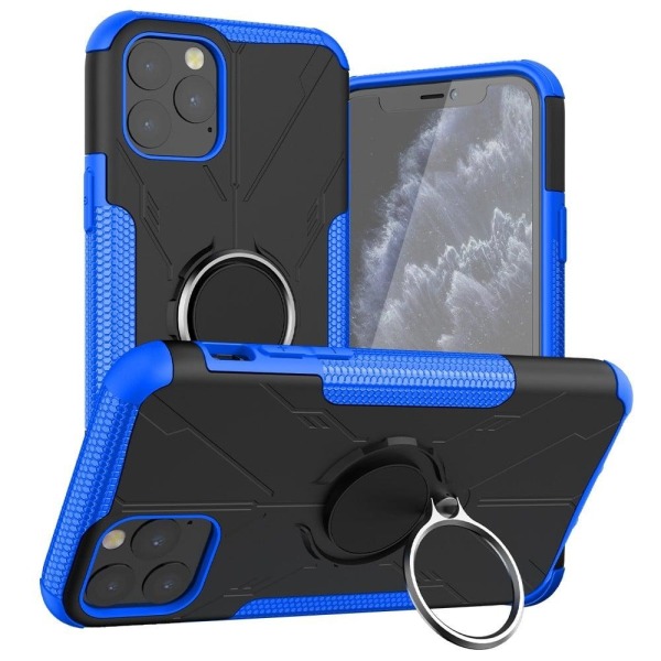 iPhone 11 Pro Max 6,5 tommer Ring Kickstand Design Drop-proof Ca Blue