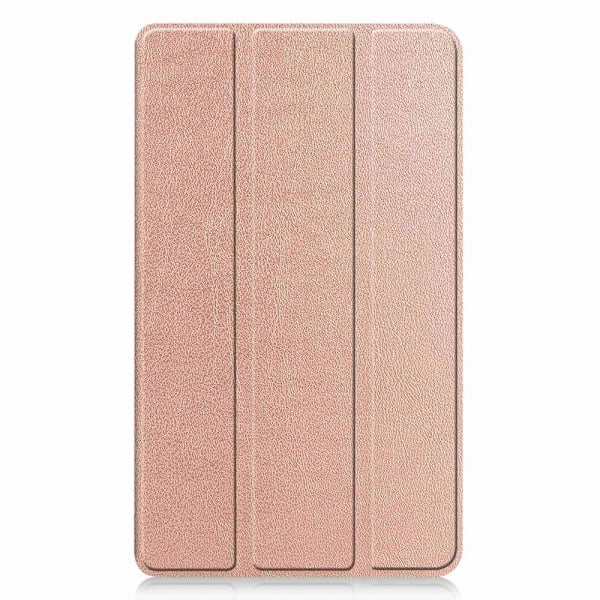Kolminkertainen nahkainen jalusta kotelo Realme Pad Mini - Ruusukulta Pink