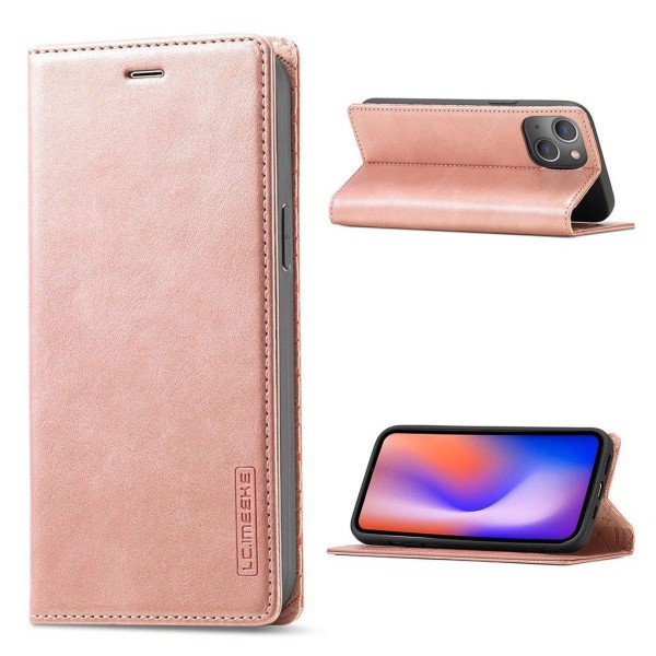 LC.IMEEKE iPhone 13 Mini flip etui - Lyserød Pink