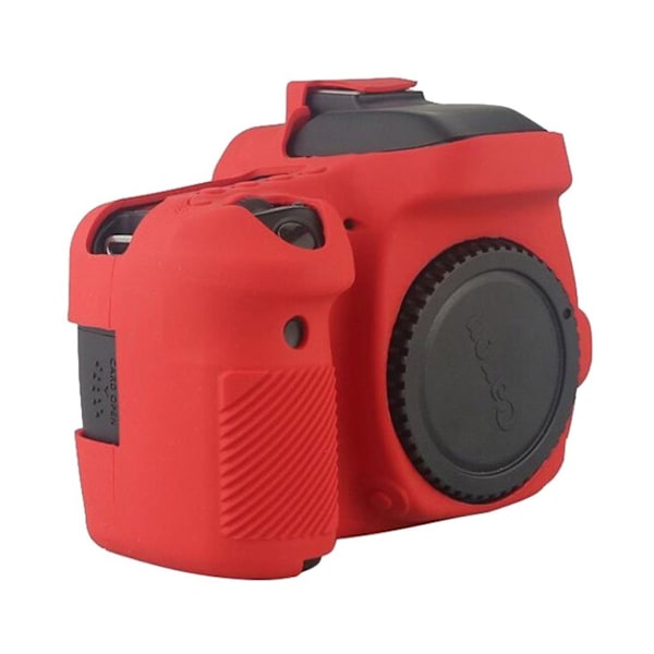 Canon EOS 6D,5DS,5DRS Modernt silikon skydd - Röd Röd