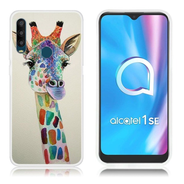 Deco Alcatel 1SE (2020) skal - Giraff multifärg