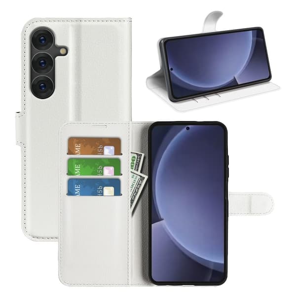 Classic Samsung Galaxy S25 Plus flip etui - Hvit White