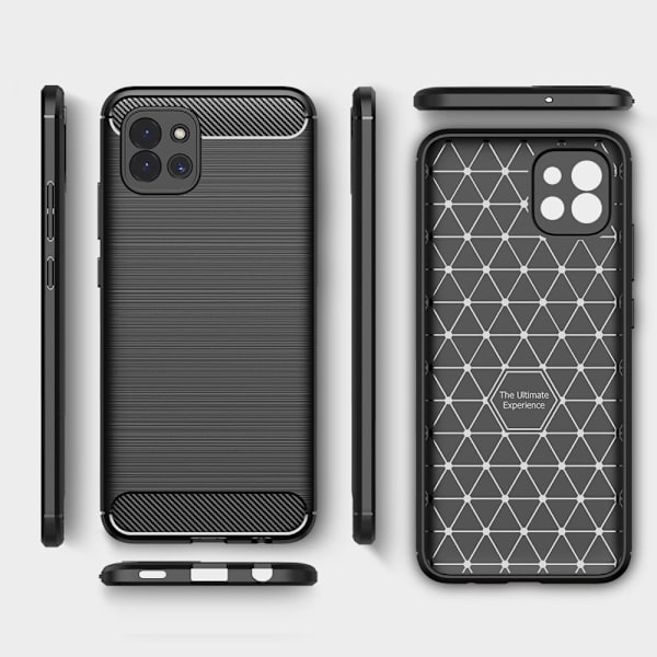 Carbon Flex Samsung Galaxy A03 cover - Sort Black