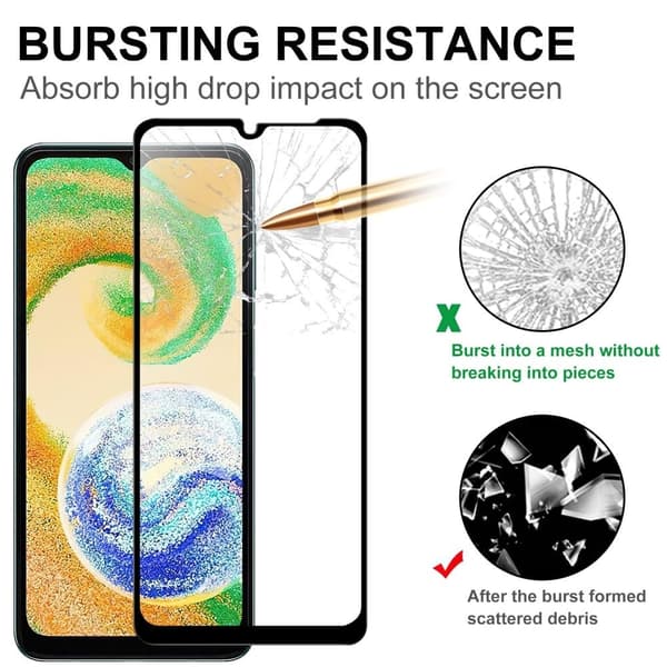 Samsung Galaxy A04s kosketusherkkä ja temperoitu suojalasi Transparent