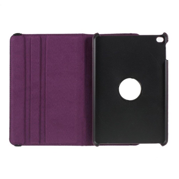 iPad Mini (2019) litchi læder etui - Lilla Purple