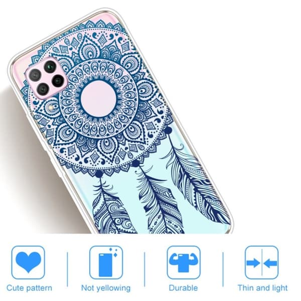 Deco Huawei P40 Lite / Nova 6 SE Cover - Mandala Blomst Blue