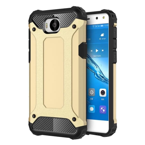 Huawei Y6 (2017) Deksel laget av plastikk og silikon - Gull Gold