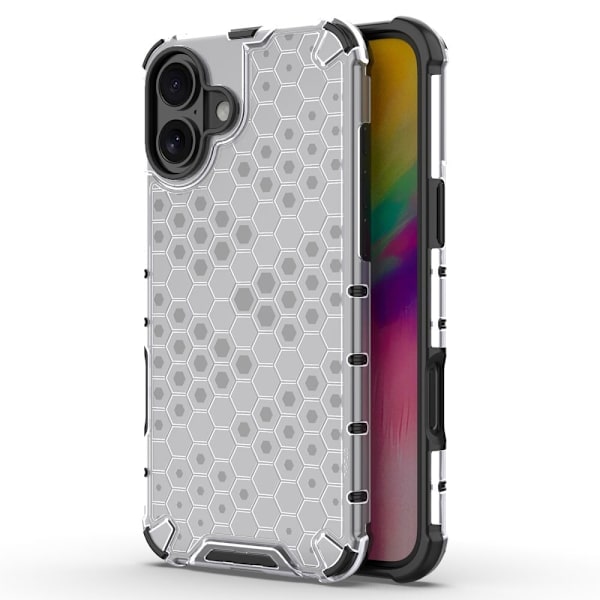 Bofink Honeycomb iPhone 16 Plus skal - Grå Silvergrå
