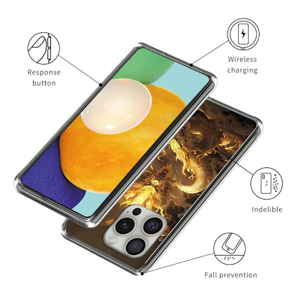 Vibe iPhone 16 Pro cover - Style H Gold