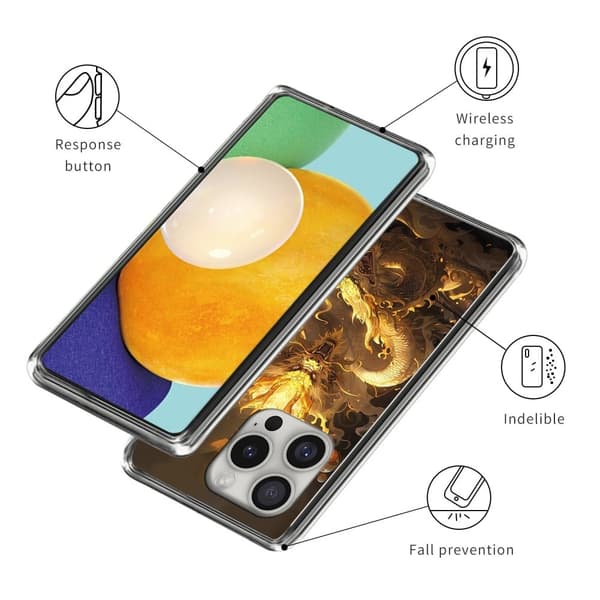 Vibe iPhone 16 Pro deksel - Style H Gold