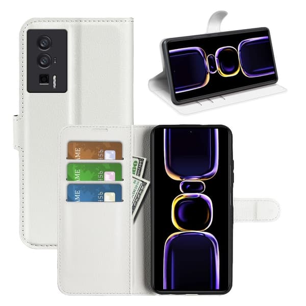 Classic Xiaomi Redmi K60 / K60 Pro Flippetui - Hvit White