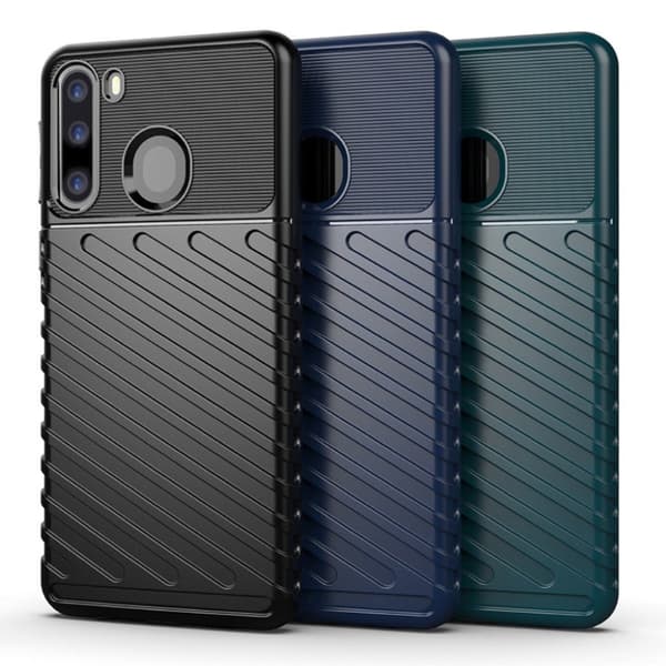 Thunder Samsung Galaxy A21 Cover - Blå Blue