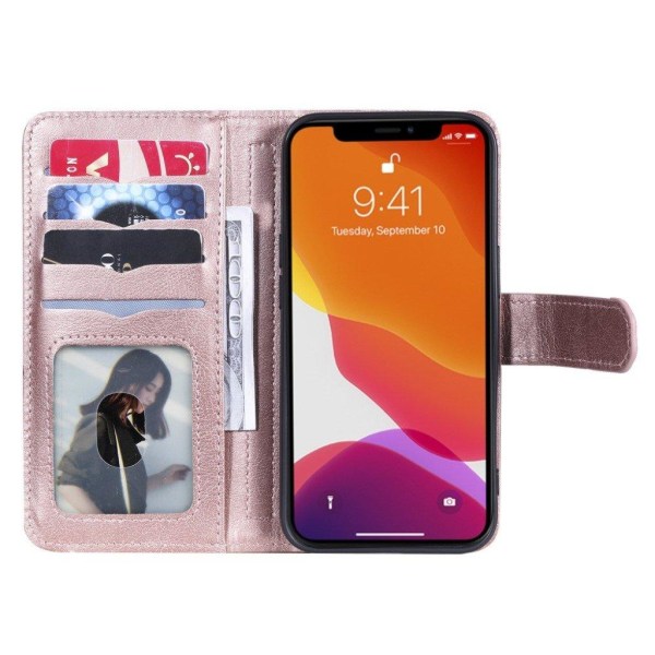 iPhone 13 Pro etui med pung & 10 kortpladser – Pink Pink