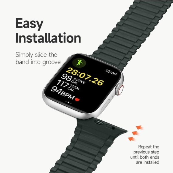 DUX DUCIS Apple Watch Series 8 (45mm) / Watch Ultra silikone urrem - Grøn Green